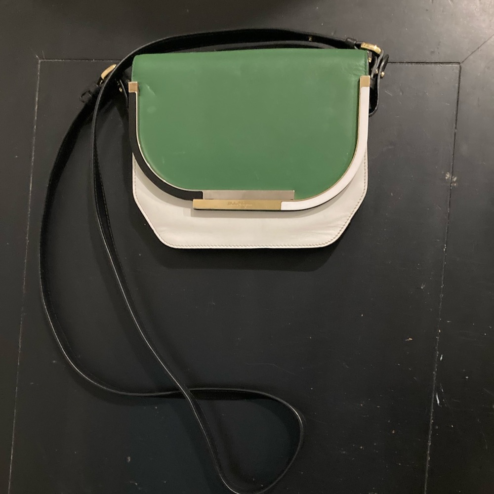 Savatore Ferragamo Crossbody Colorblock Purse NEW NWT RETIRED